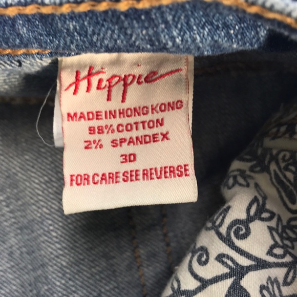 🌻 3/25 🌻 Boho Hippie Distressed Flare Leg Jeans - Picture 5 of 10